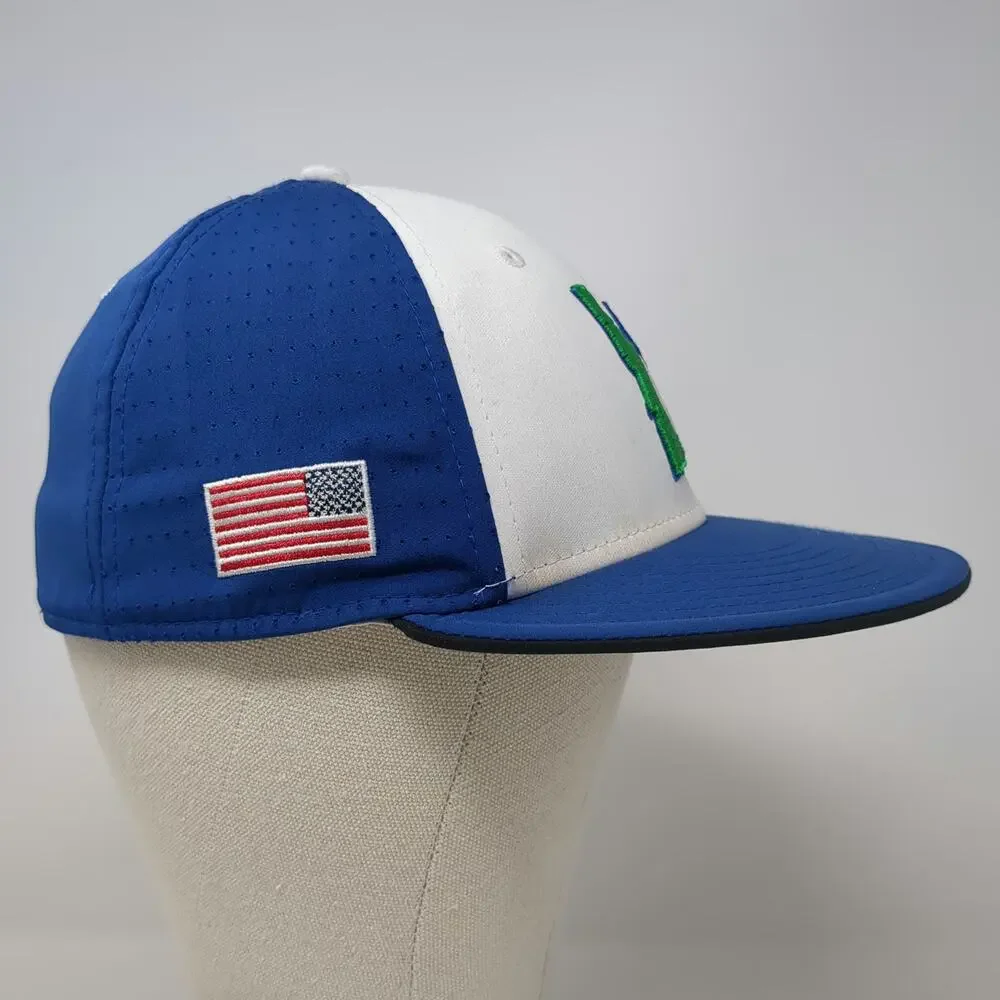 The Game Baseball Cap Blue S Idaho Ignite Cross Flag American Flag Hat